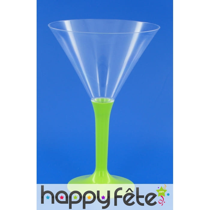 6 verres a cocktail pied anis