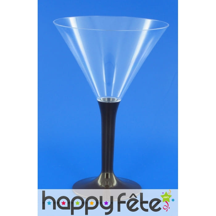 6 verres a cocktail pied chocolat