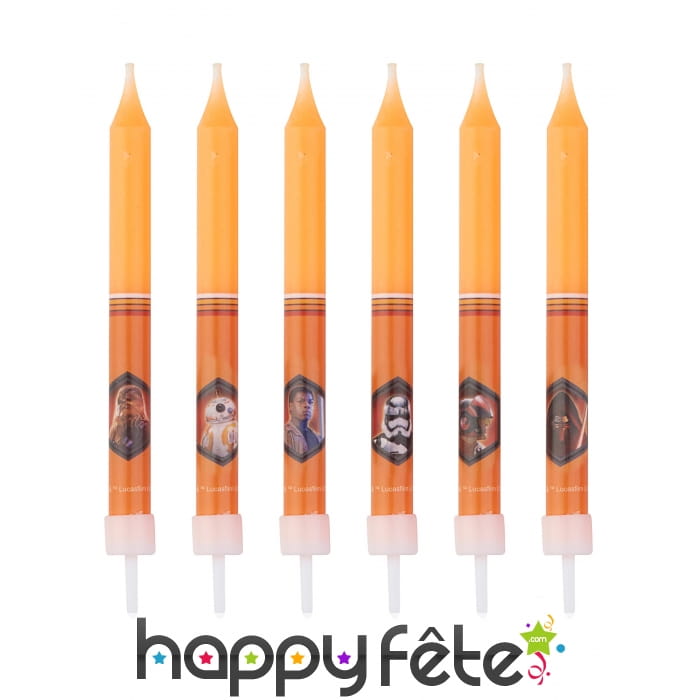 8 Bougies d'anniversaire Star Wars