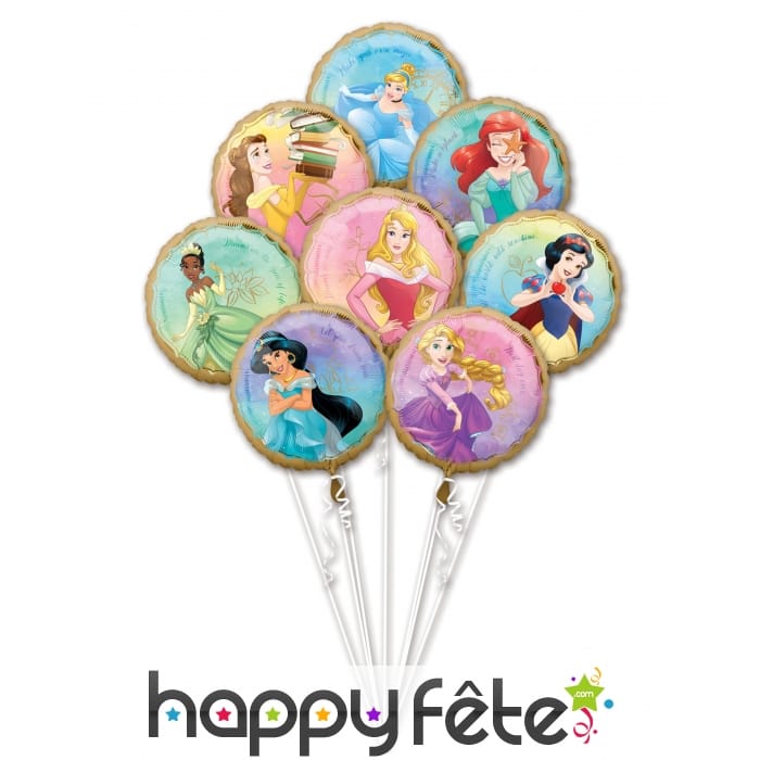 8 ballons Princesses Disney de 43 cm