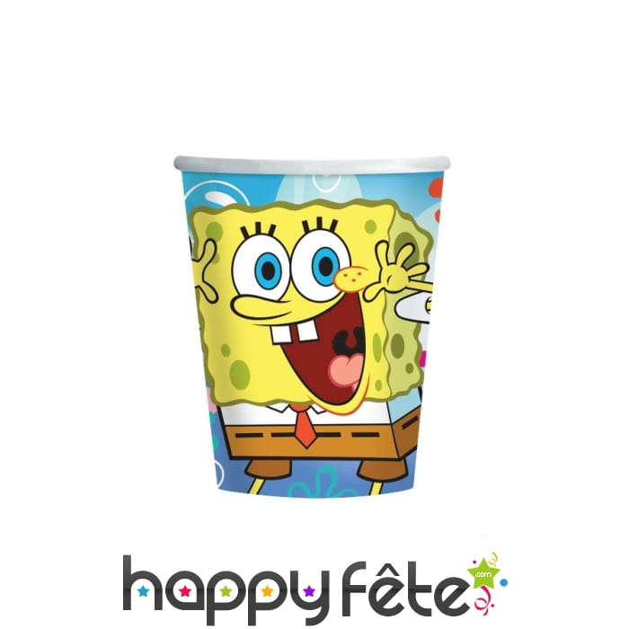8 gobelets Bob l'éponge carrée