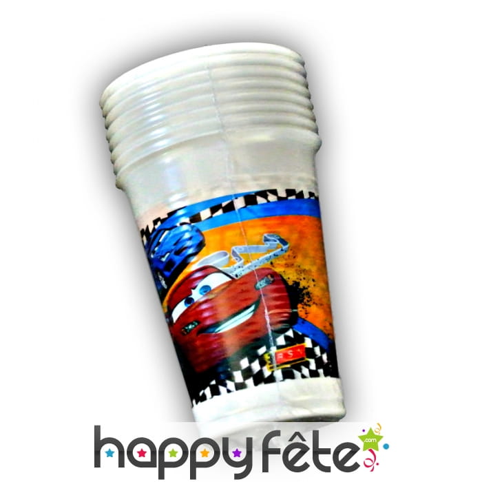8 gobelets cars