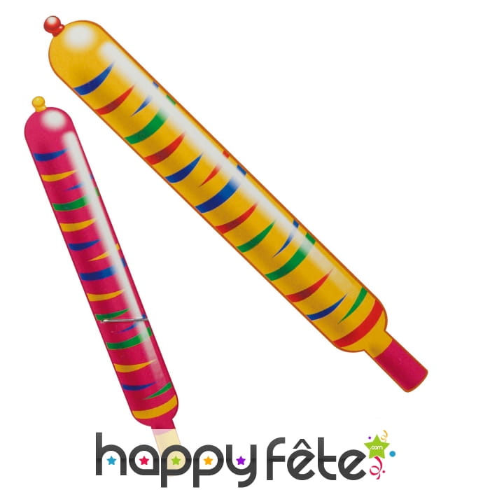 8 longs ballons fusées