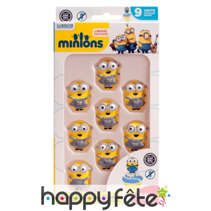 9 sujets minions en sucre, 2D