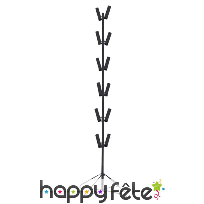 Arbre à ballons noir métallique de 1,7m