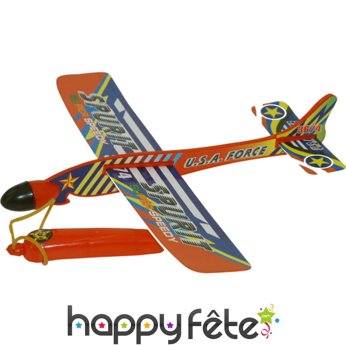 Avion à lancer de 23 cm avec lanceur assorties