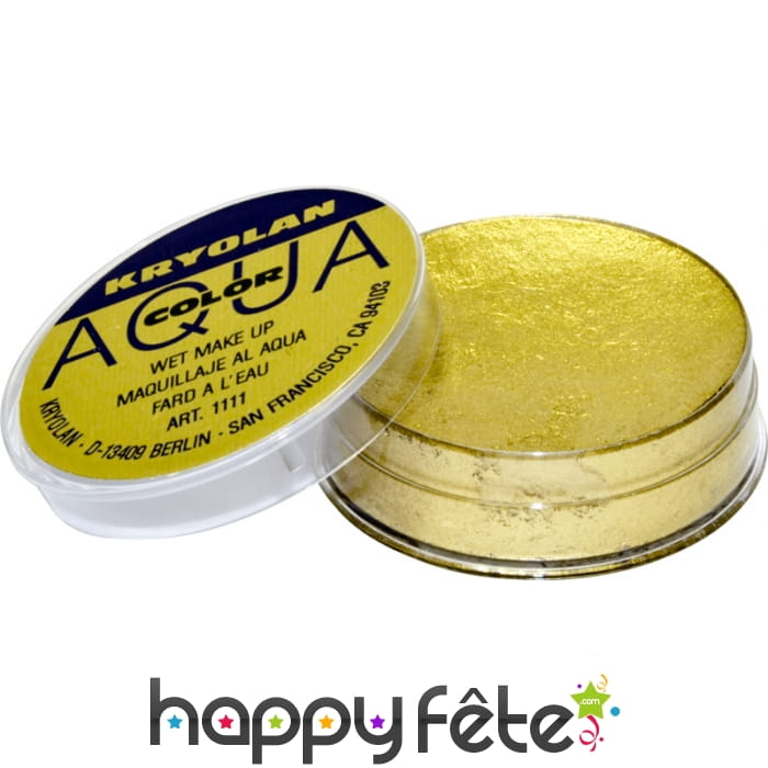 Aqua color doré métallique