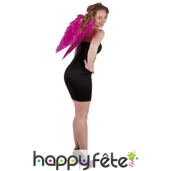 Ailes d'ange rose fuchsia pour adulte