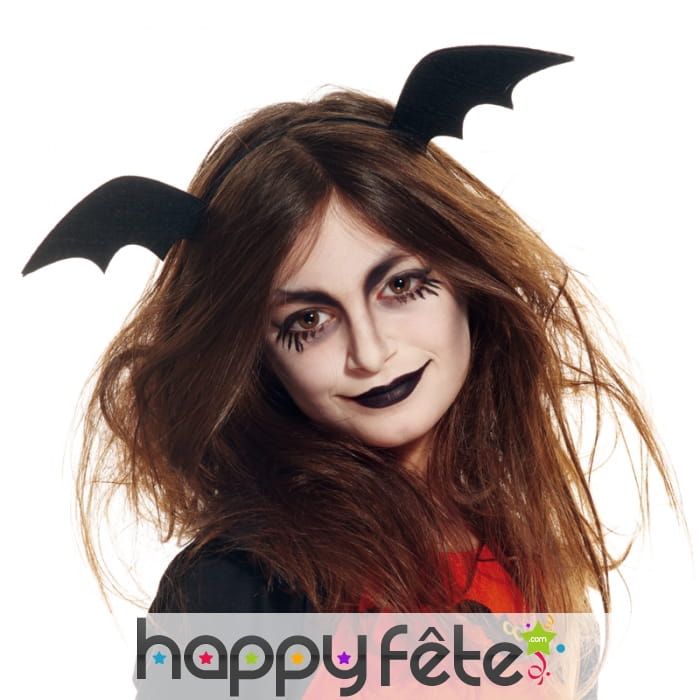 Ailes de chauve souris sur serre tête