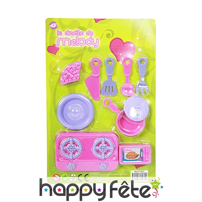 Accessoires de dinette avec réchaud