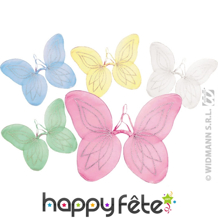 Ailes de fée avec paillettes