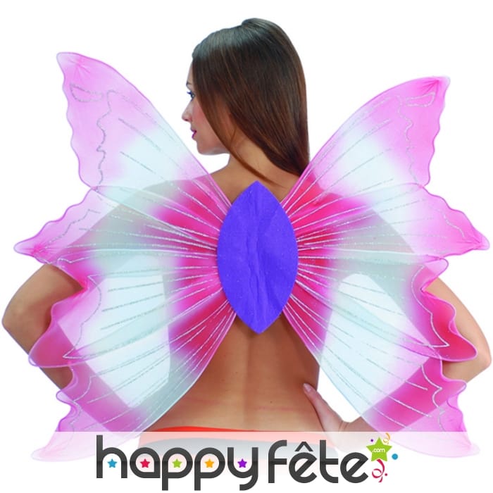 Ailes de papillon en fil d'argent