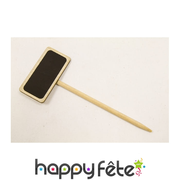 Ardoise décorative sur pic en bois