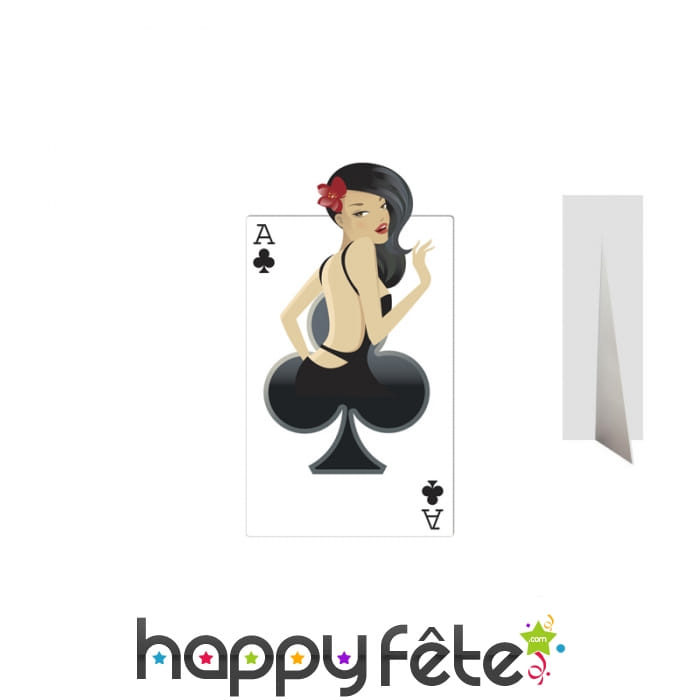 As de trèfle géant et sexy en carton plat