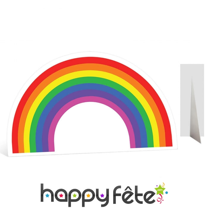 Arc en ciel en carton plat de 97 x 167 cm