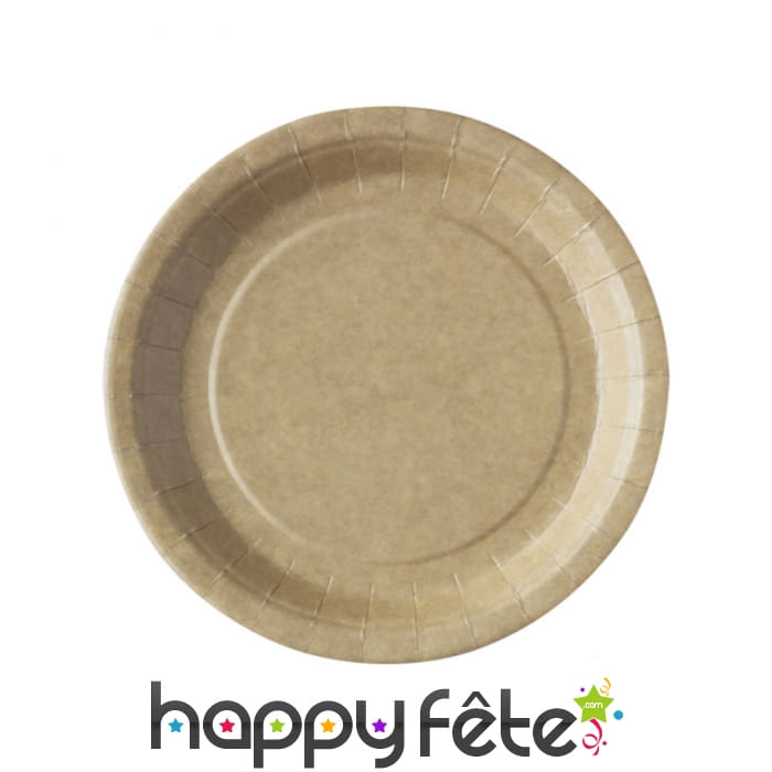 Assiettes kraft, 23cm