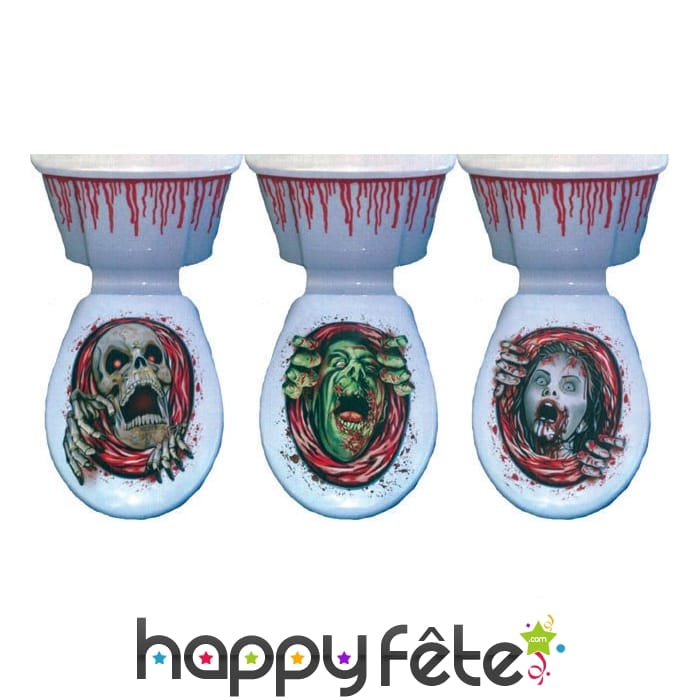 Autocollant monstre pour abbatant de toilette