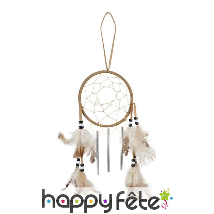 Attrape rêves marron clair de 23cm