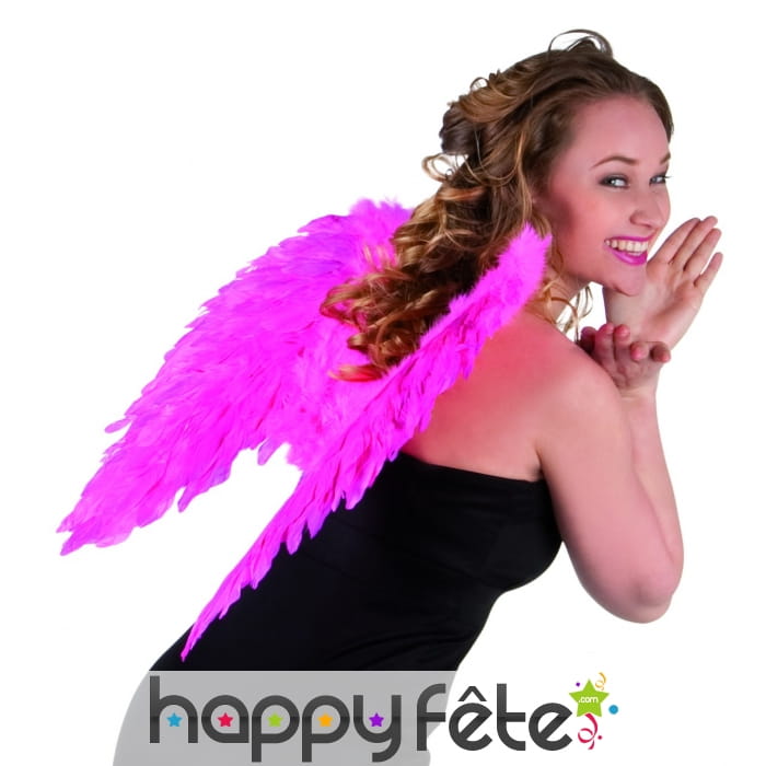 Ailes rose pour adulte, 50cm