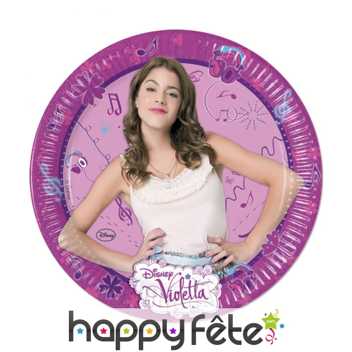 Assiettes violetta en carton