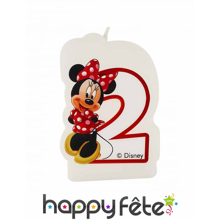 Bougie 2 ans Minnie Mouse