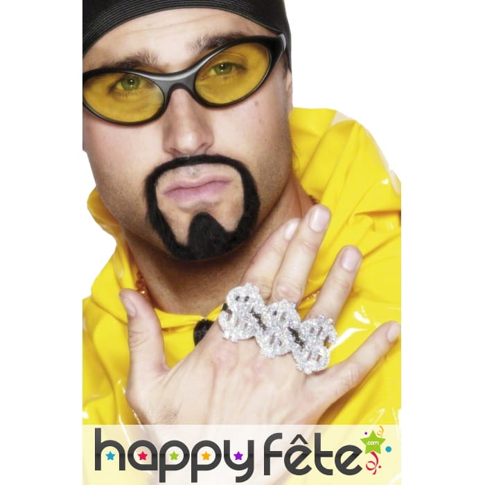 Bague 3 en 1 dollar bling bling