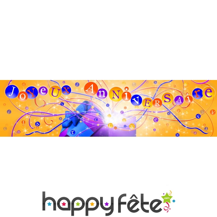 Banderole anniversaire