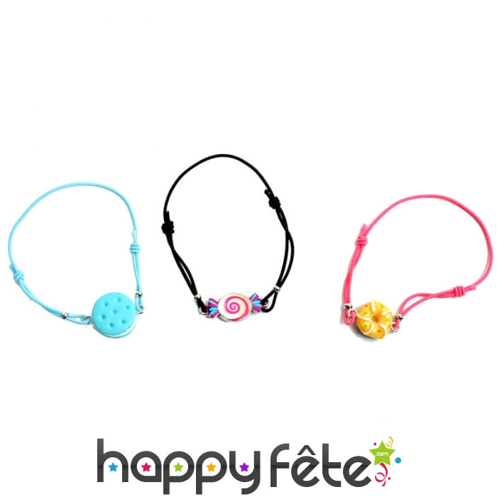 Bracelet avec bijou en forme de friandise