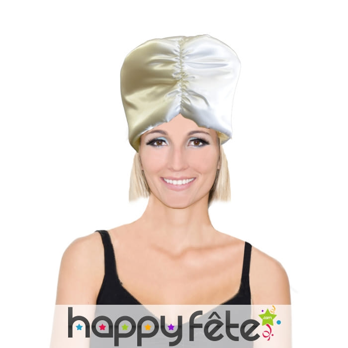 Bonnet argenté de pere noel velours