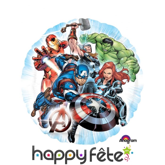 Ballon Avengers en alu de 43cm