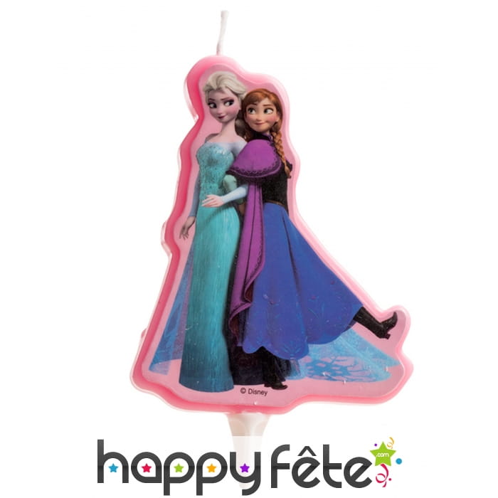 Bougie Anna et Elsa de 8cm, Reine des Neiges