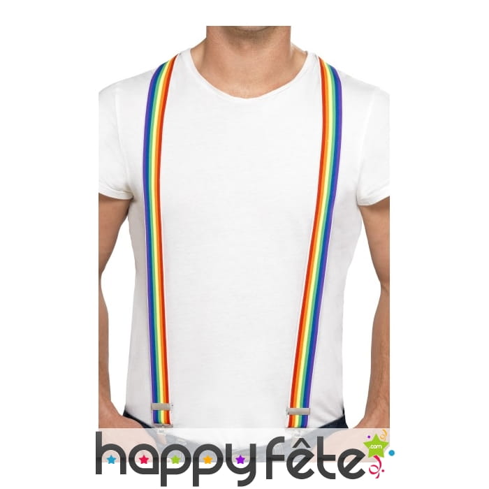 Bretelles arc en ciel