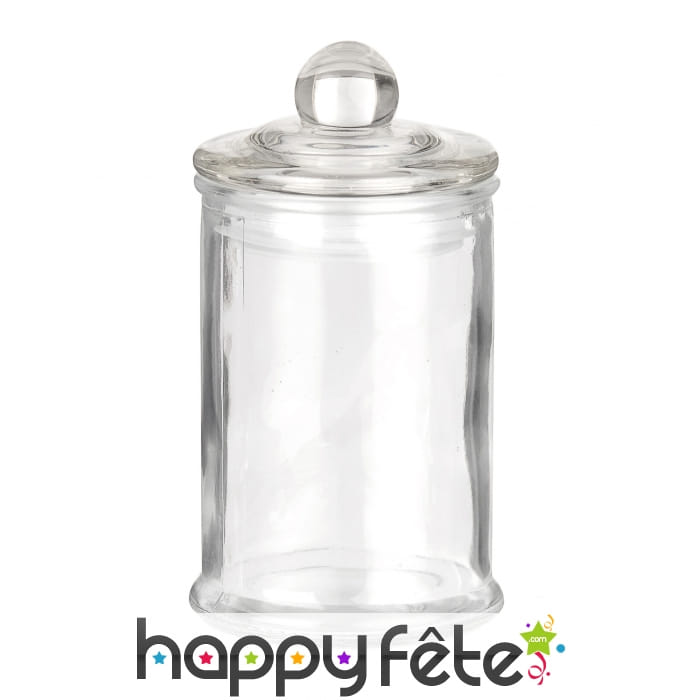 Bocal à friandises en verre de 12 x 6 cm