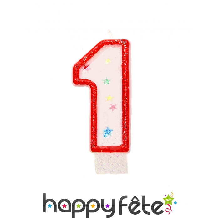 Bougie anniversaire forme n°1