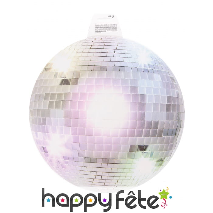 Boule à facette disco en carton plat de 34cm