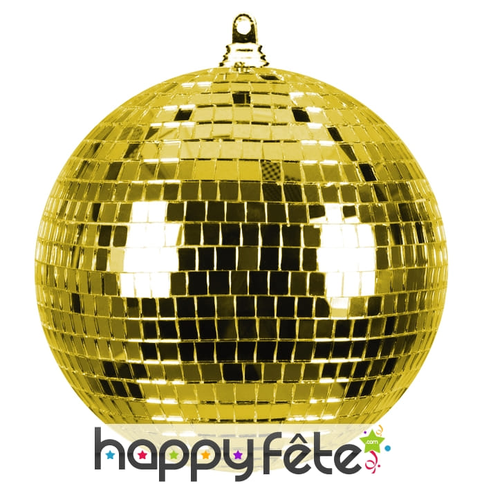 Boule à facettes or