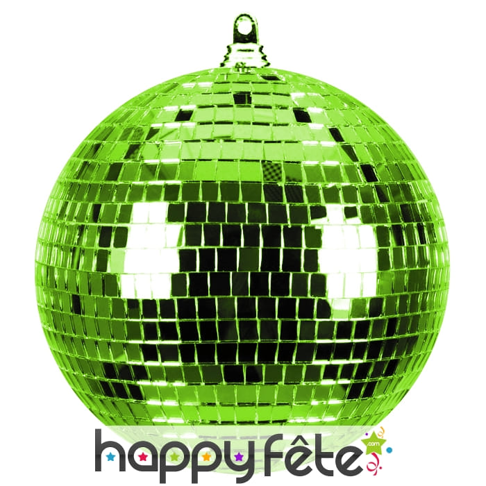 Boule à facettes vert clair