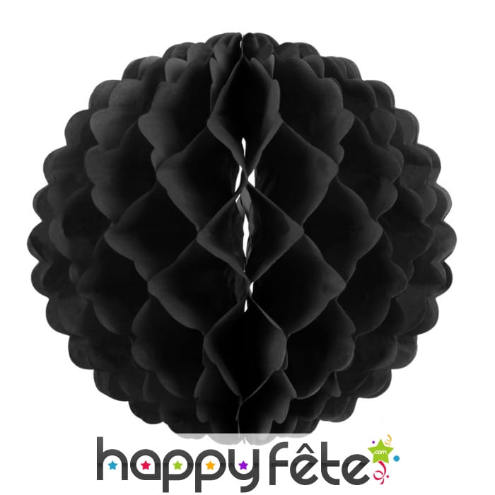 Boule alvéolée noire de 25cm