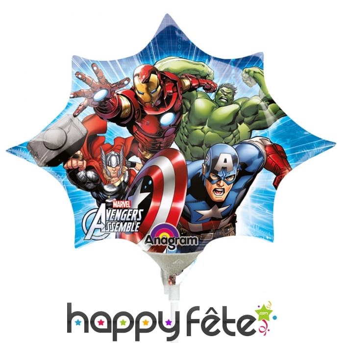 Ballon Avengers sur tige
