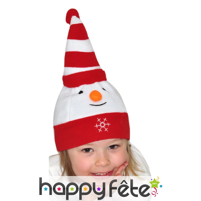 Bonnet bebe bonhomme de neige