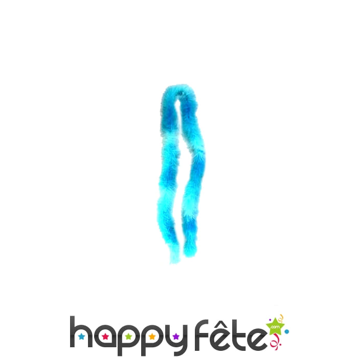 Boa bleu ciel et turquoise de 2m