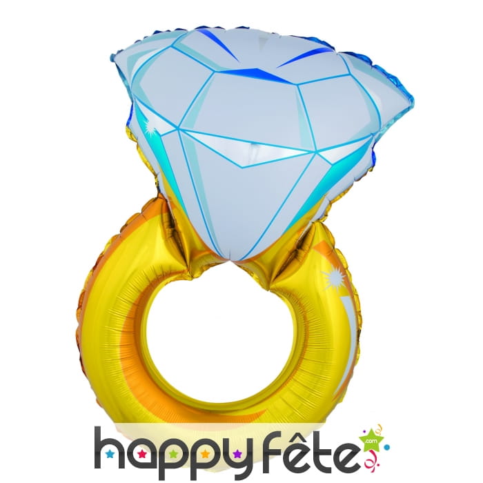 Ballon bague diamant géante de 105cm