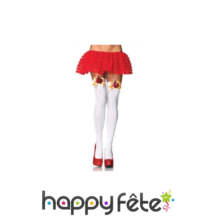 Bas blancs de princesse pour adulte