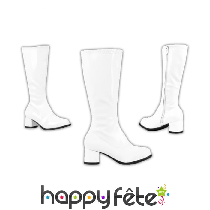 Bottes blanches disco pour enfant
