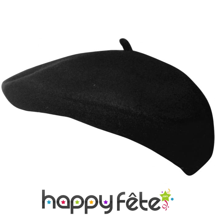 Beret basque noir
