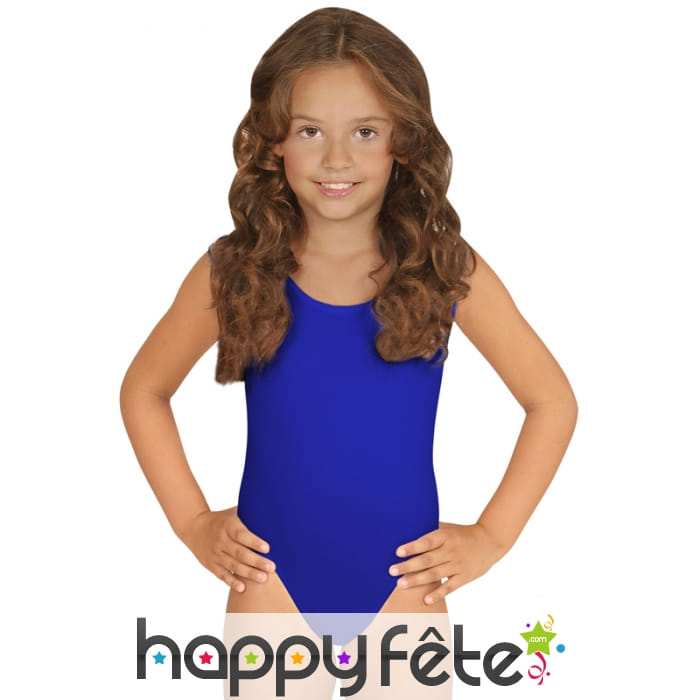 Body bleu pour enfant, sans manches