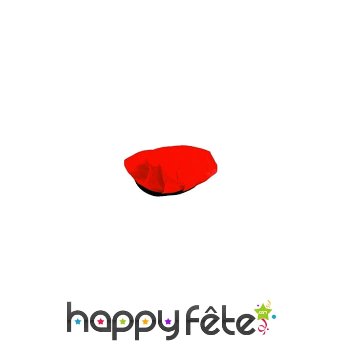 Béret basque rouge en crépon