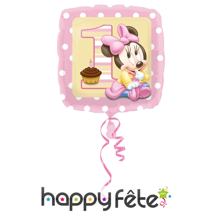 Ballon carré bébé Minnie Mouse