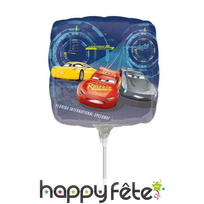 Ballon carré Cars de 23 cm