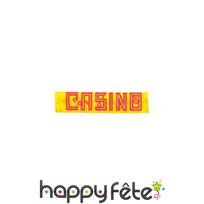 Bannière casino de 120 cm